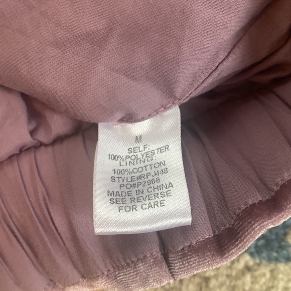 Rachel Parcell Velvet lavender purple jacket designer Fall pink thread 6 M - Picture 8 of 10